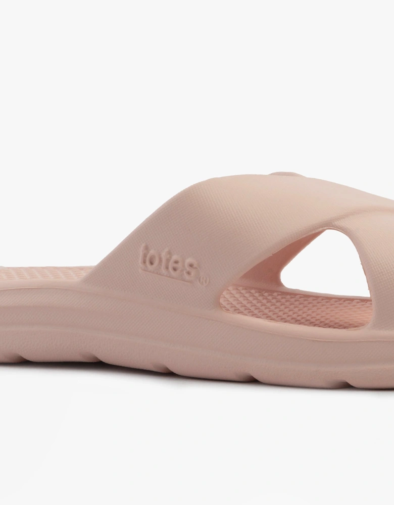 0359FSND Womens Cross Slides Evening Sand