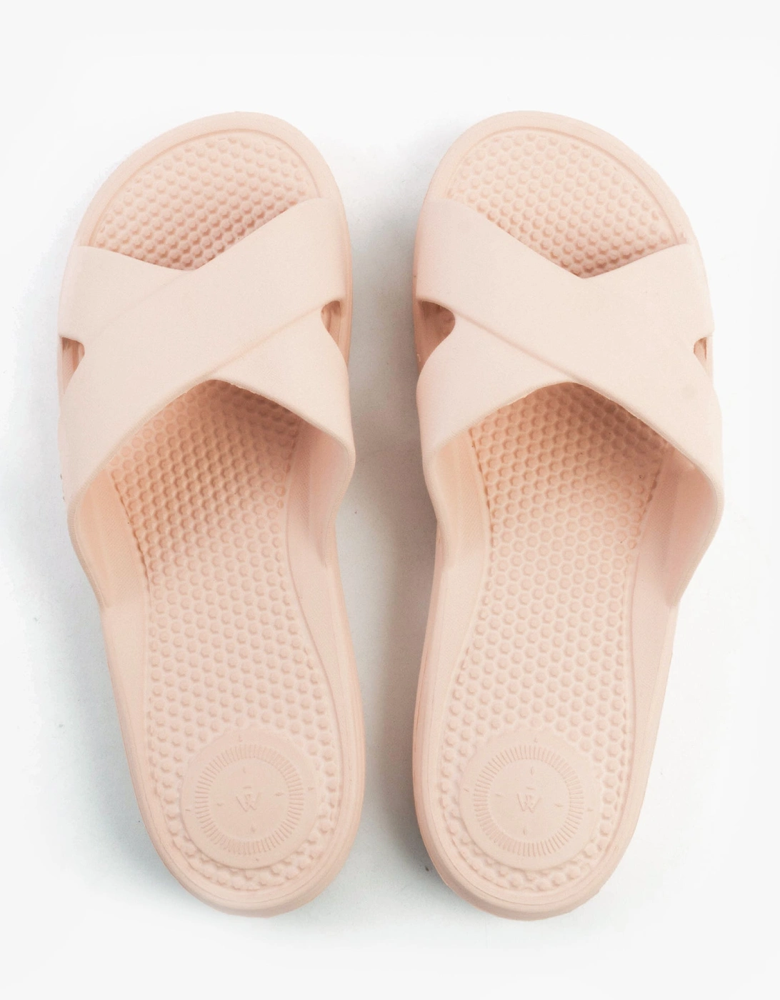 0359FSND Womens Cross Slides Evening Sand, 7 of 6