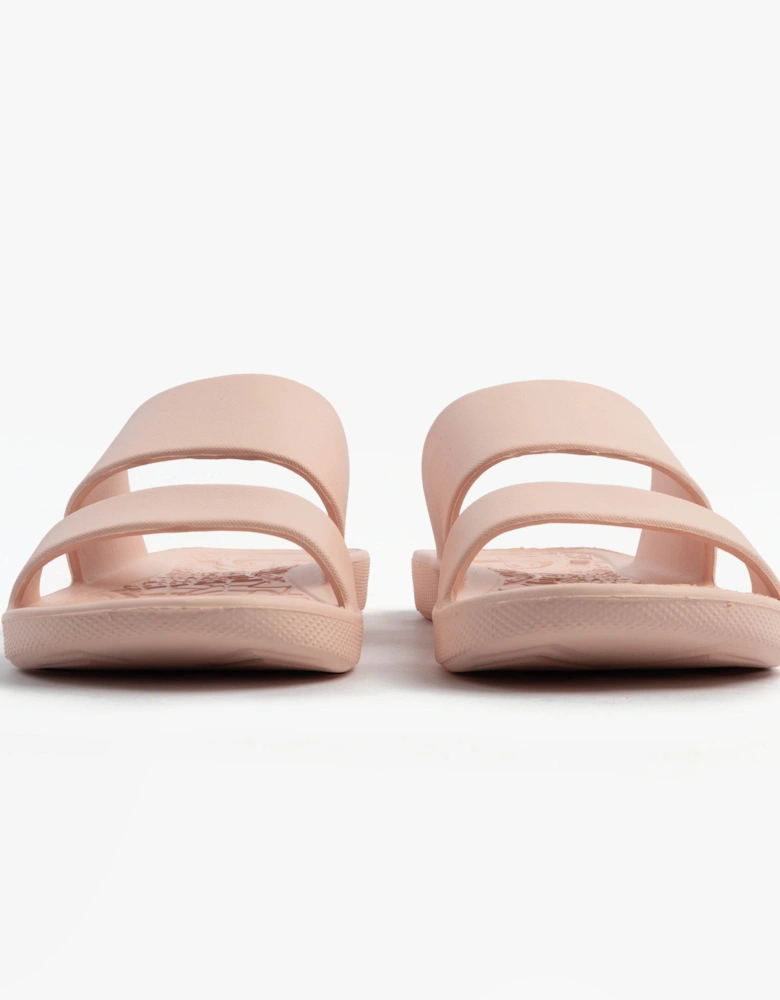 0351FSND Womens Double Strap Slides Evening Sand