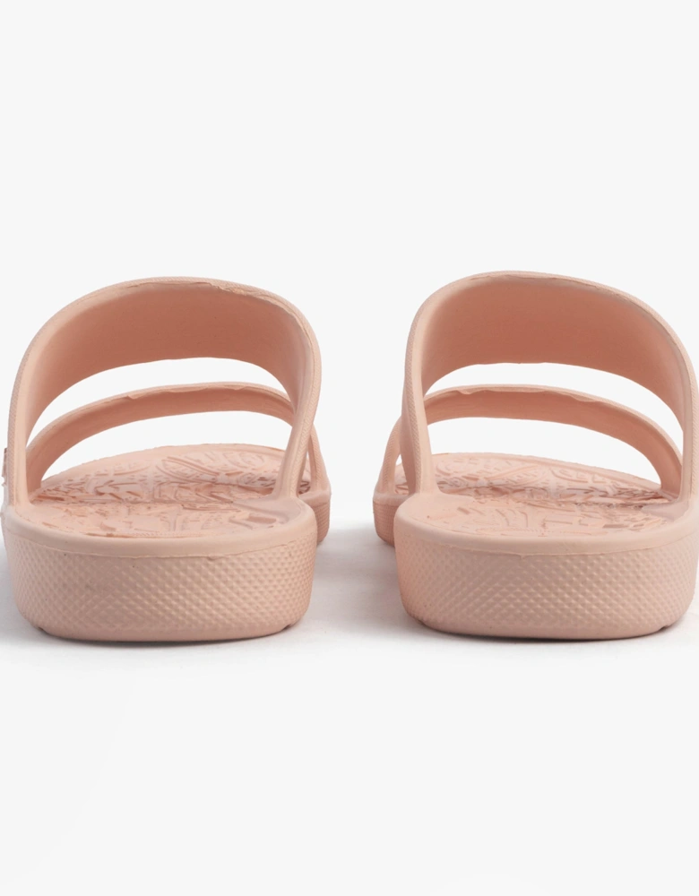 0351FSND Womens Double Strap Slides Evening Sand