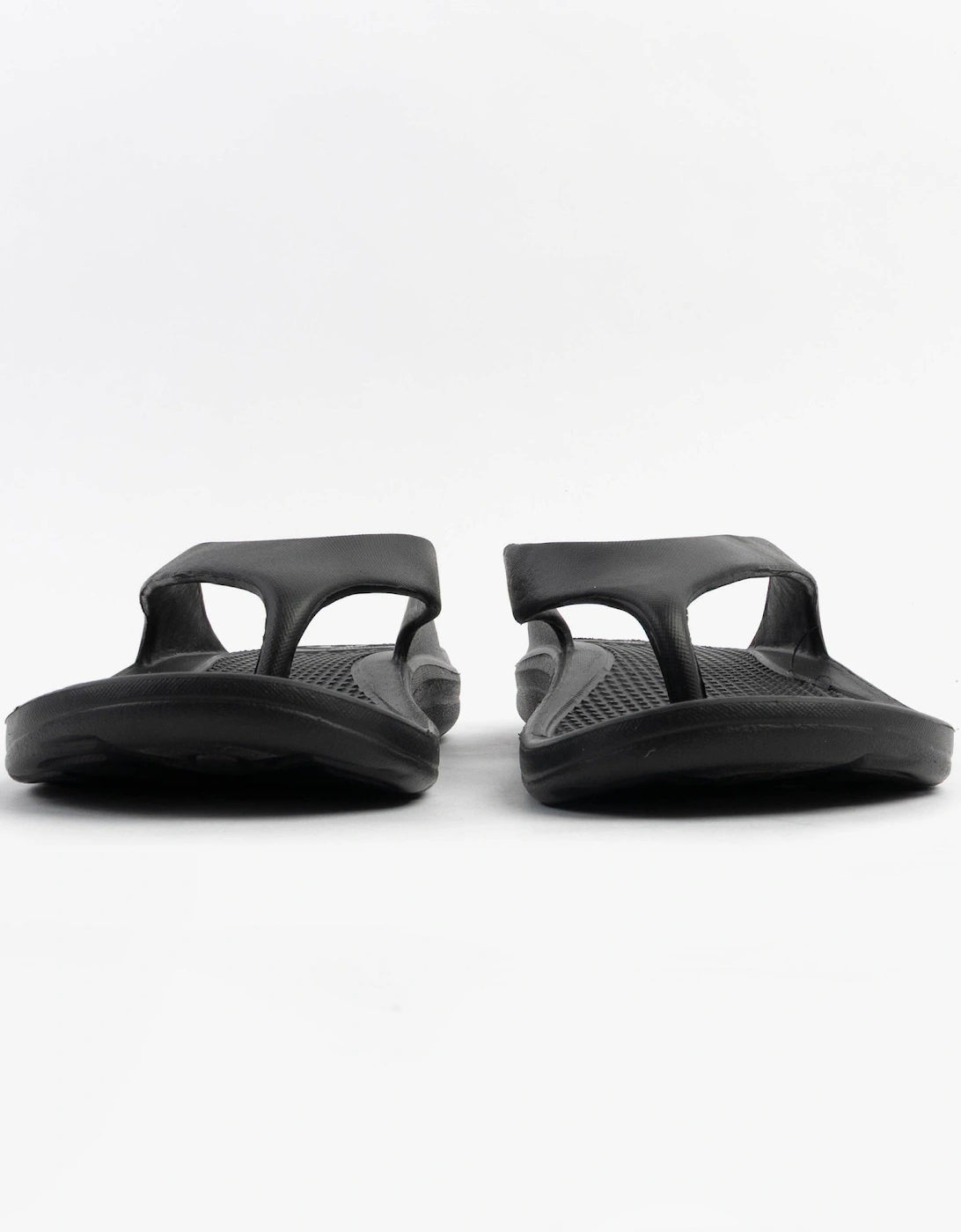 0350FBLK Womens Toe Post Sandals Black