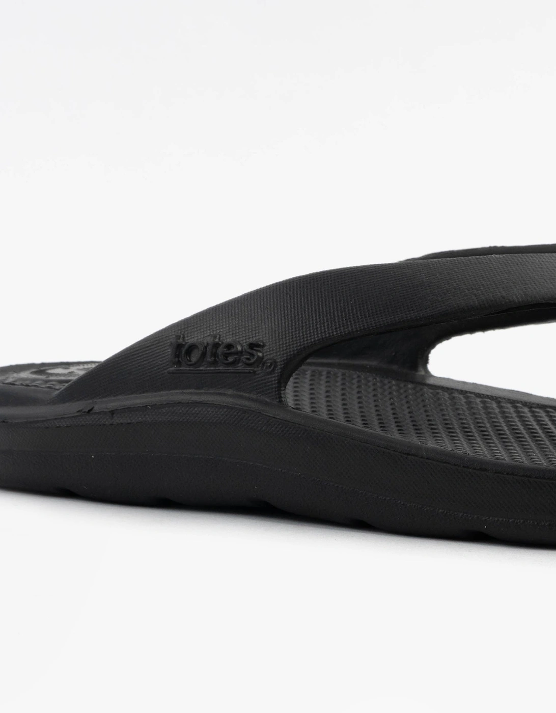 0350FBLK Womens Toe Post Sandals Black