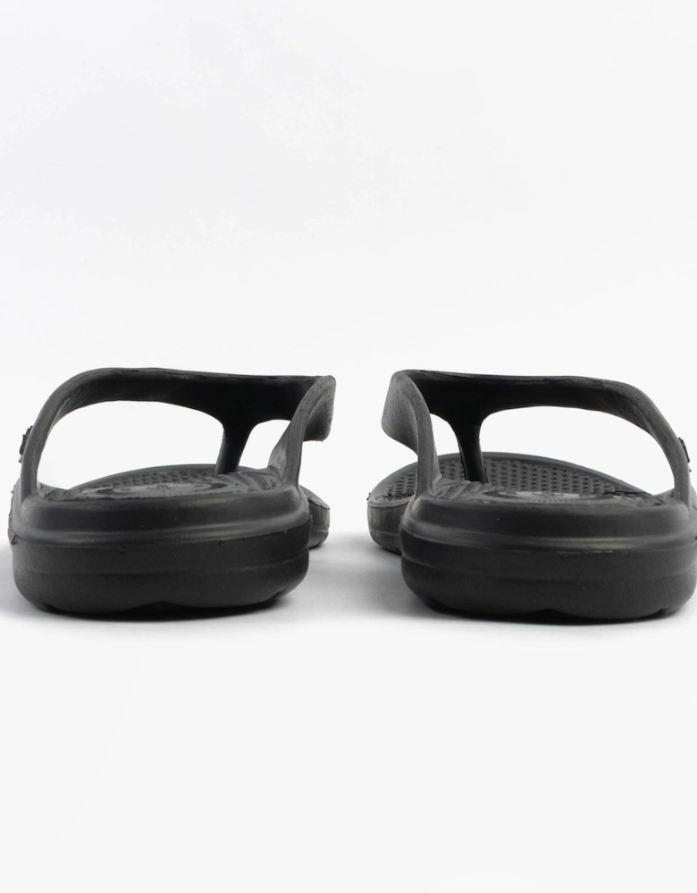 0350FBLK Womens Toe Post Sandals Black