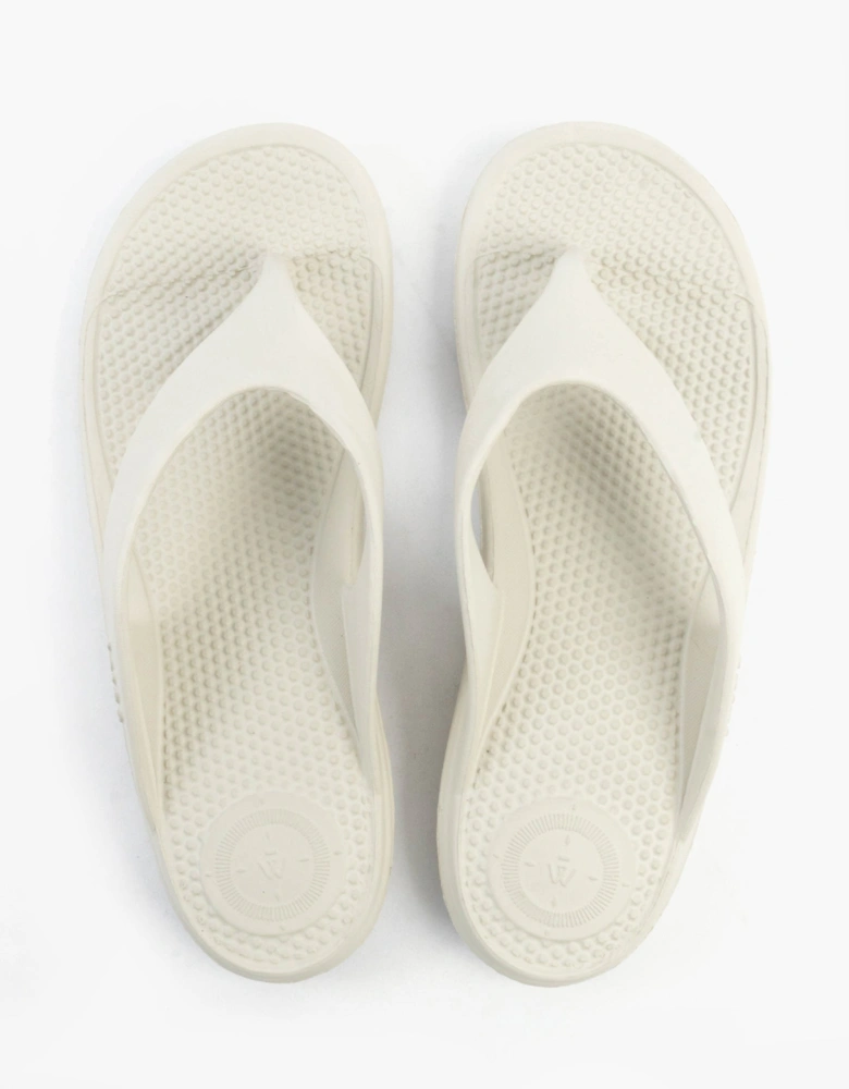 0350JSTN Womens Toe Post Sandals Stone