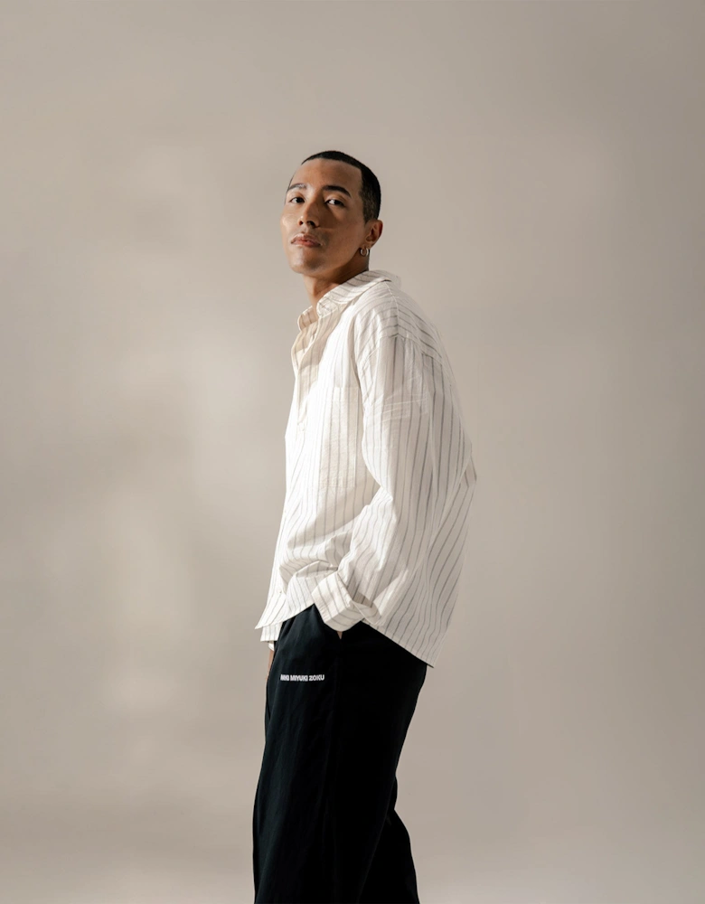 Viscose Linen Wide Fit Suit Pants
