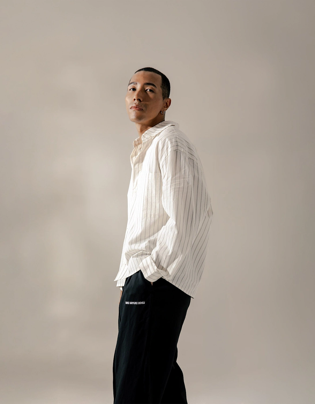 Viscose Linen Wide Fit Suit Pants