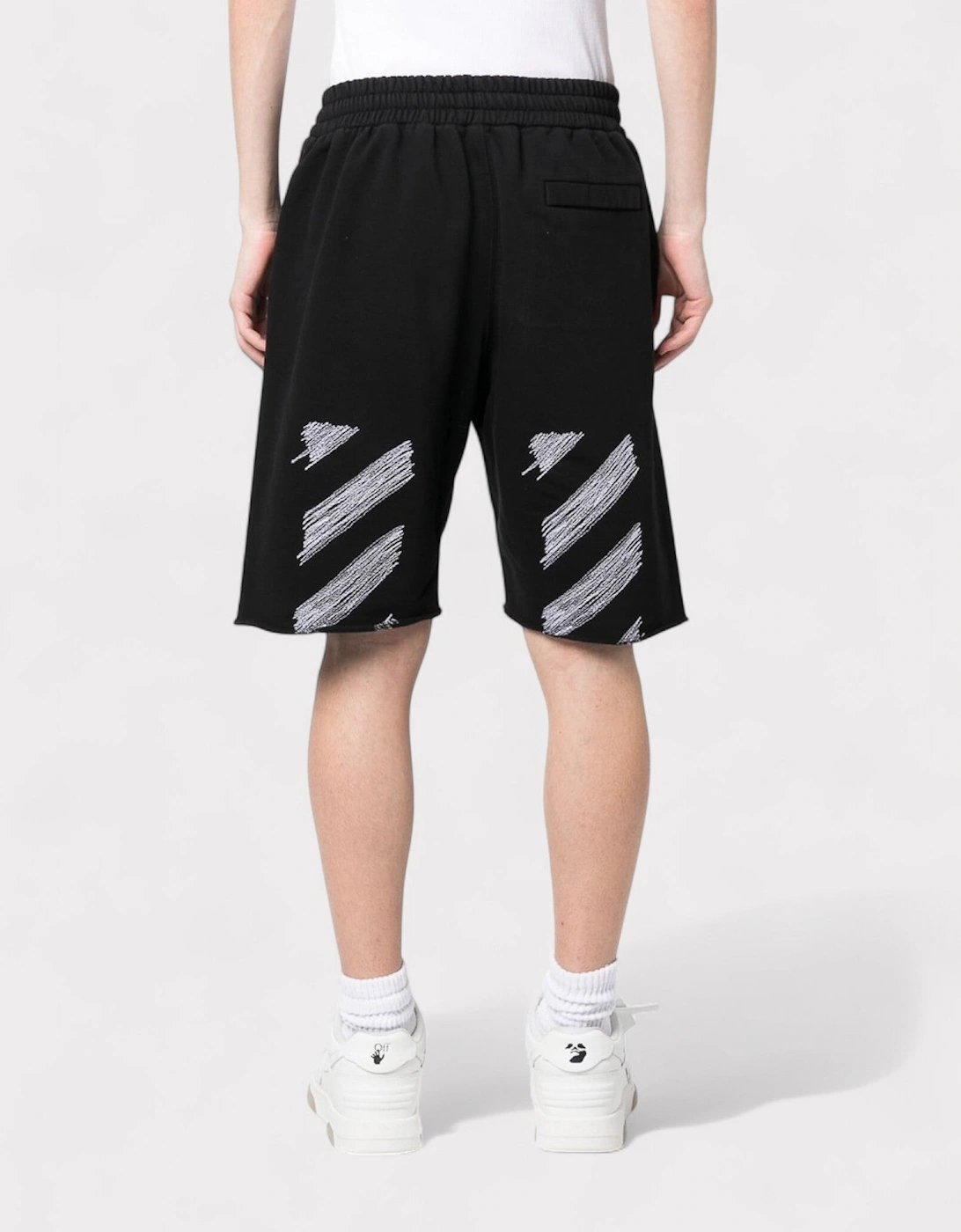 Scribble Sweatshorts Black