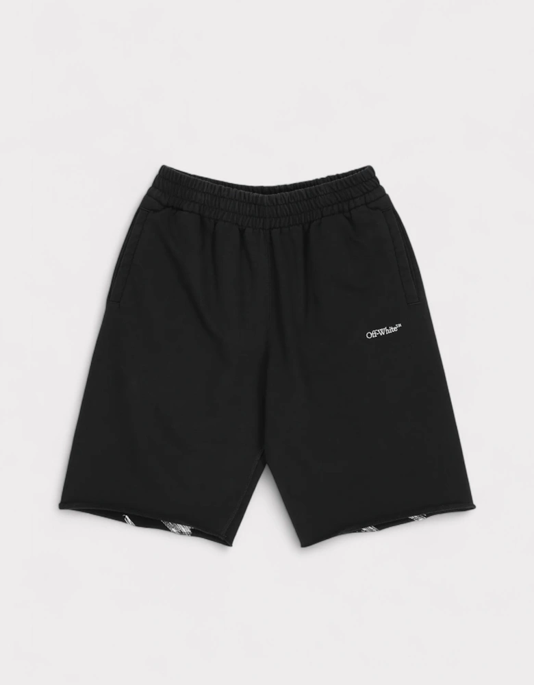 Scribble Sweatshorts Black