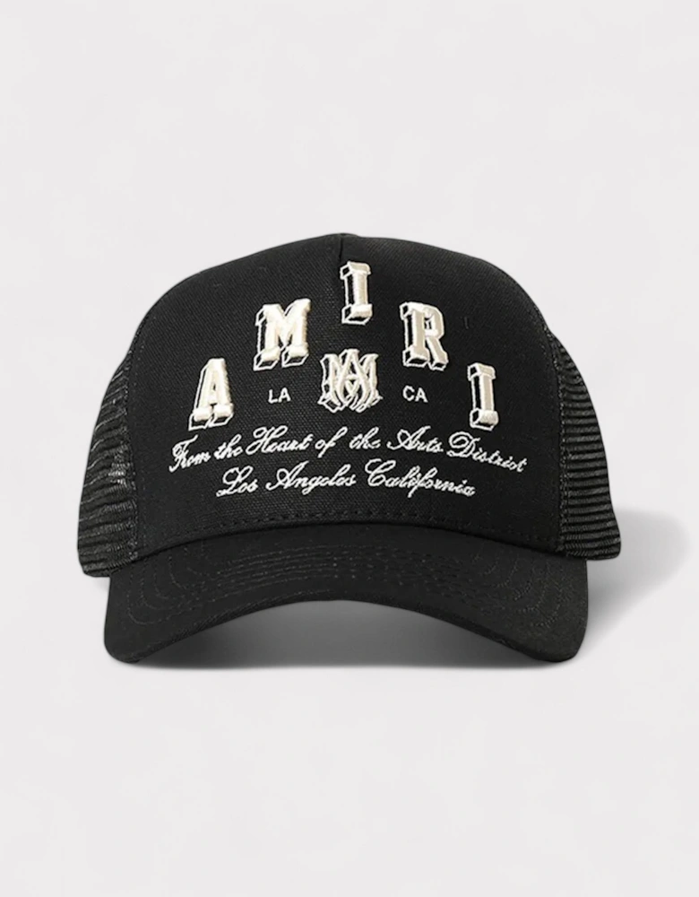 Varsity Trucker Hat Black