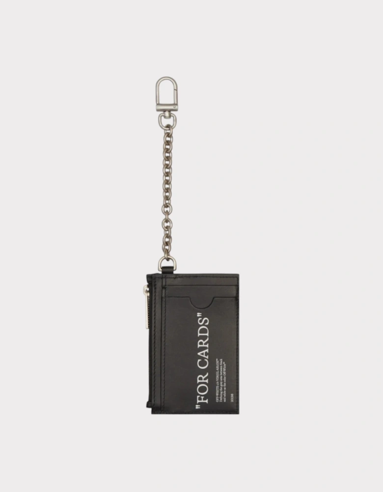 Quote Bookish Key Ring Card C Black