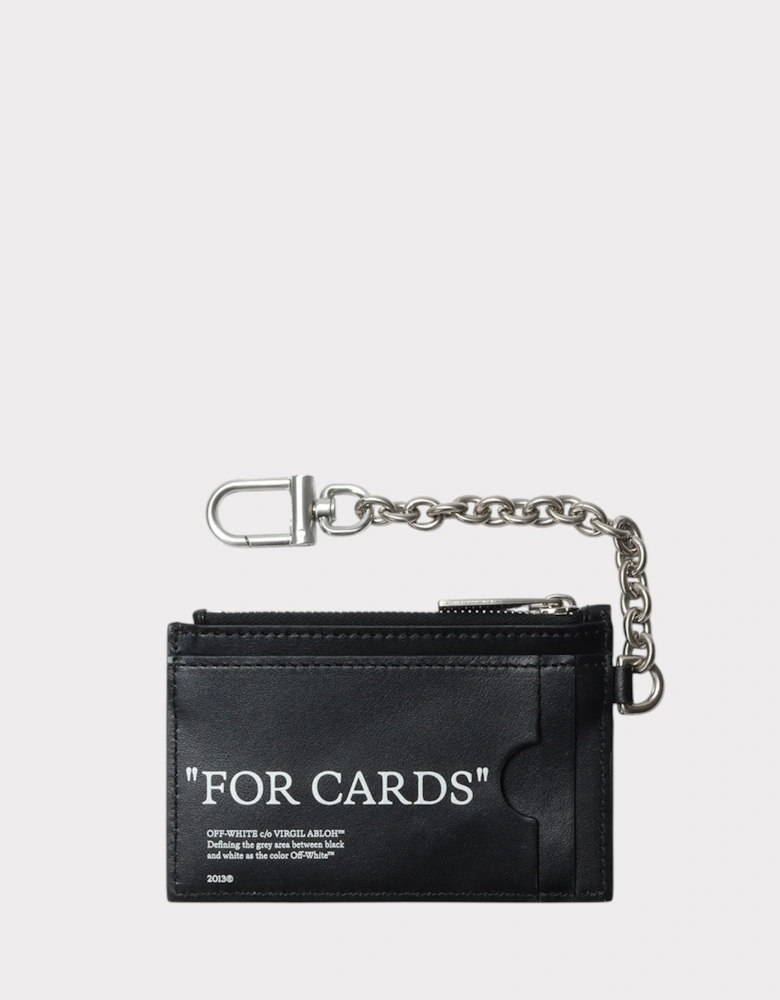Quote Bookish Key Ring Card C Black