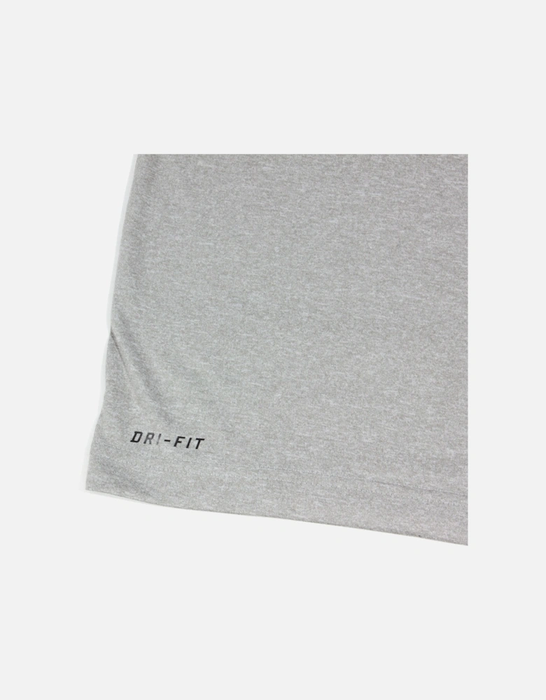 Kids Dark Grey Heather & Red Dri-FIT T-Shirt