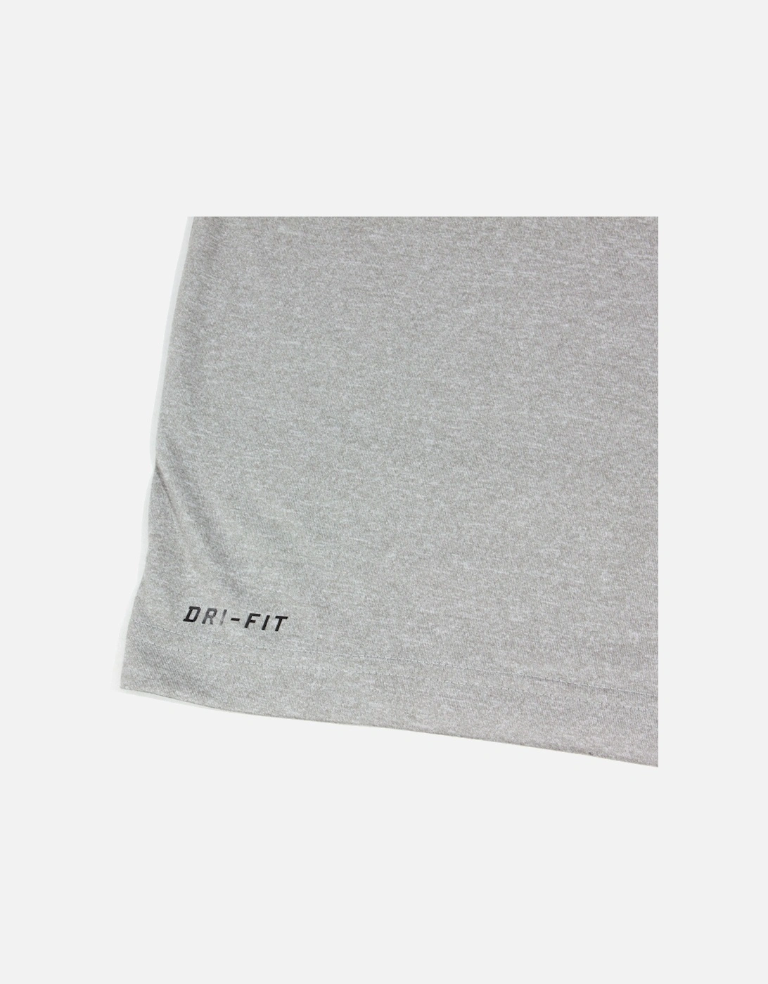 Kids Dark Grey Heather & Red Dri-FIT T-Shirt