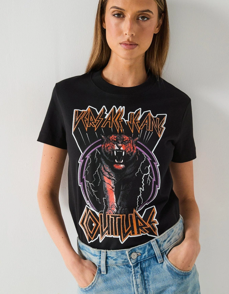 Tiger Logo T-Shirt - Black