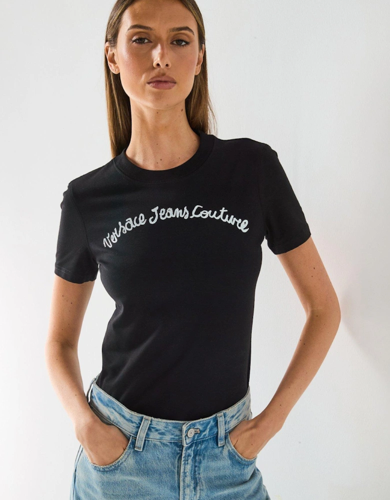 Script Logo T-Shirt - Black