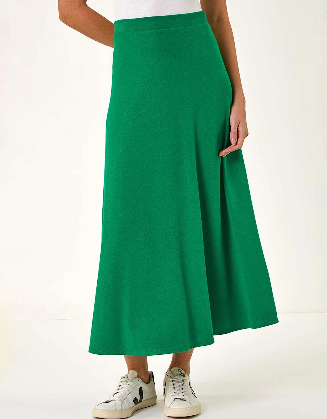 A-line Pull On Stretch Skirt - Green, 2 of 1