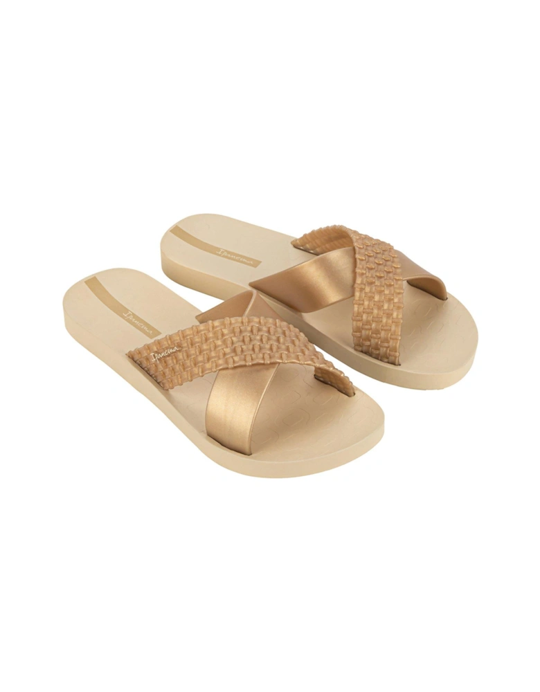 Sense Cross Over Slide - Beige