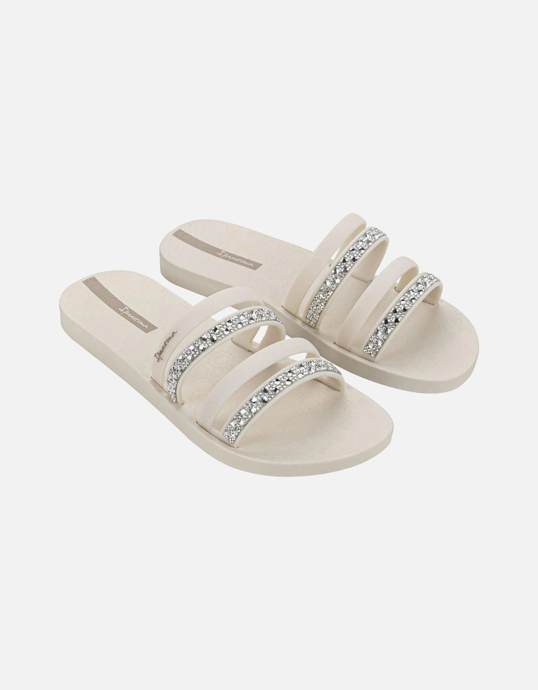 Chic Double Strap Slide - Beige, 2 of 1