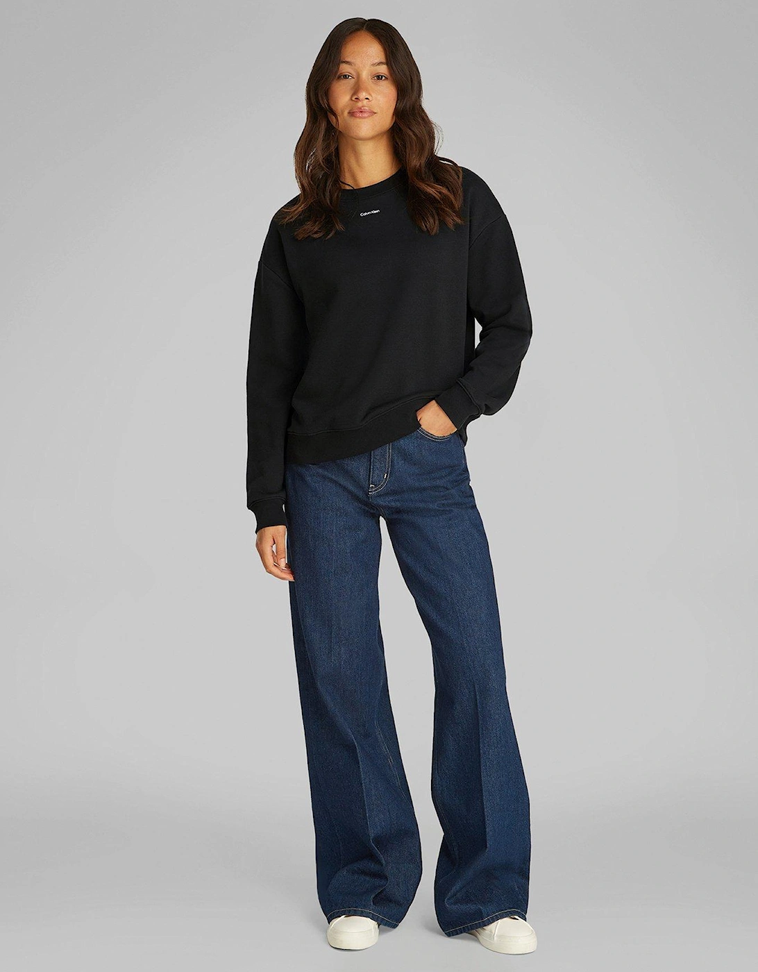 Nano Logo Crew Neck Sweatshirt - Black, 2 of 1