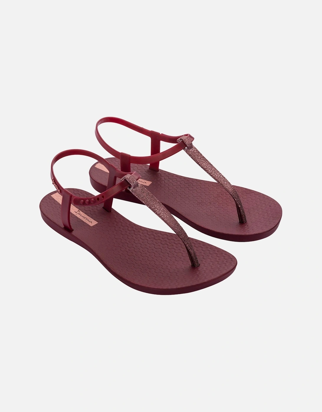 Class Sparkle Toe Post Sandal - Burgundy, 2 of 1