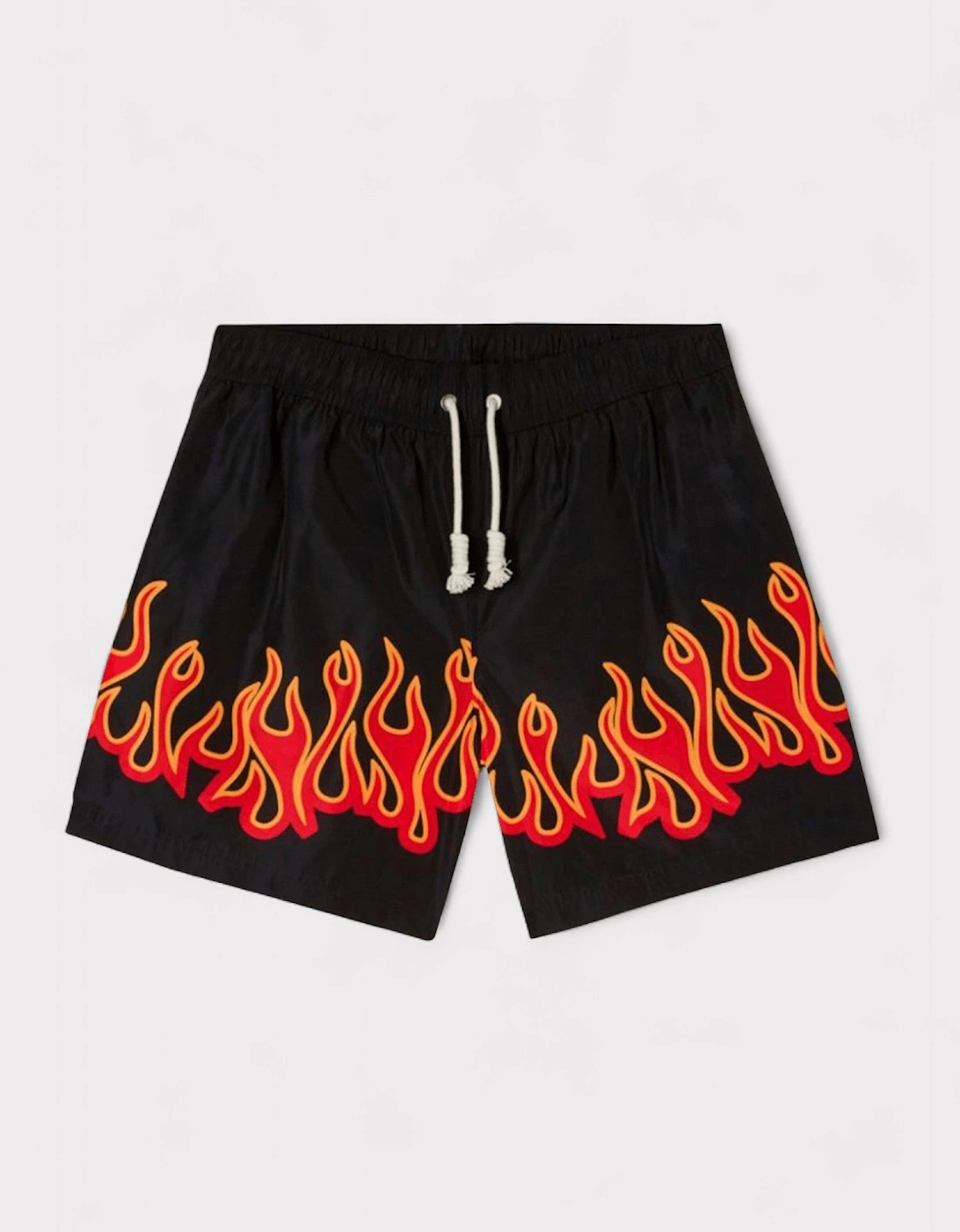 Burning Flames Print Swimshort Black, 3 of 2