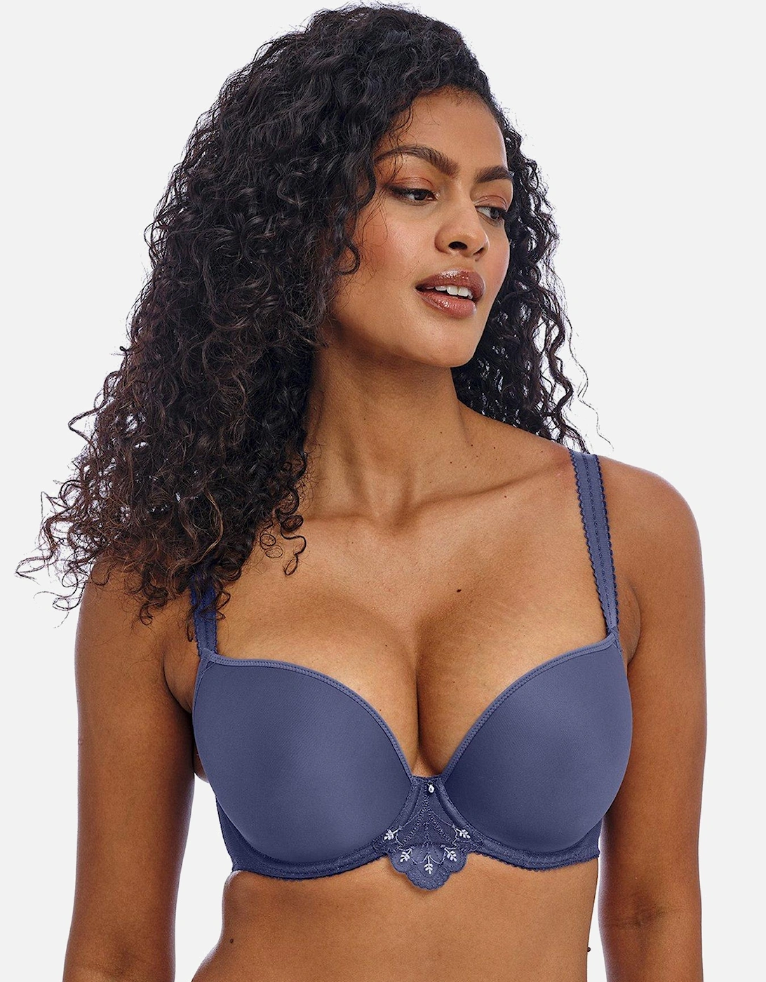 Loveland Underwired Moulded Plunge T - Shirt Bra - Blue, 2 of 1