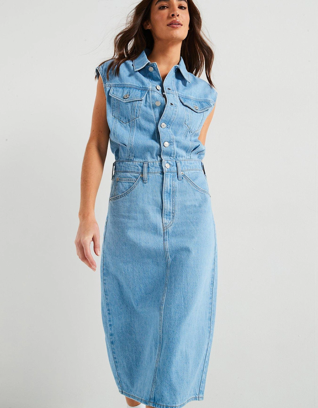 Iconic Sleeveless Dress - Wrapped In Blue, 2 of 1