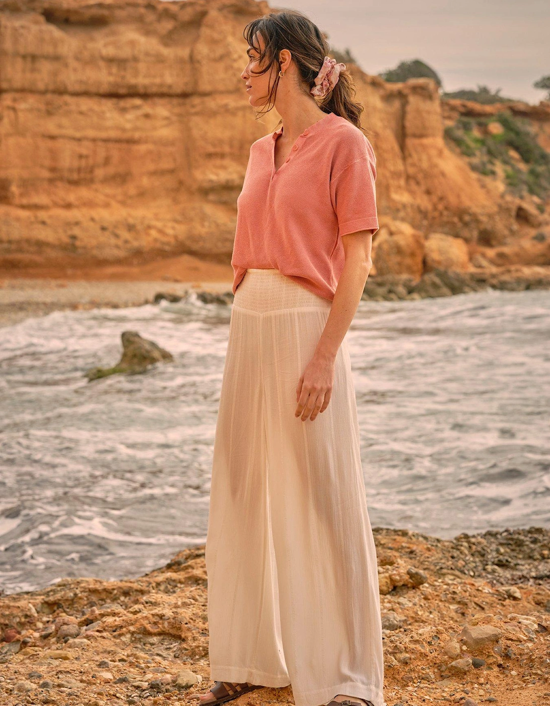 Palazzo Trousers - White, 2 of 1