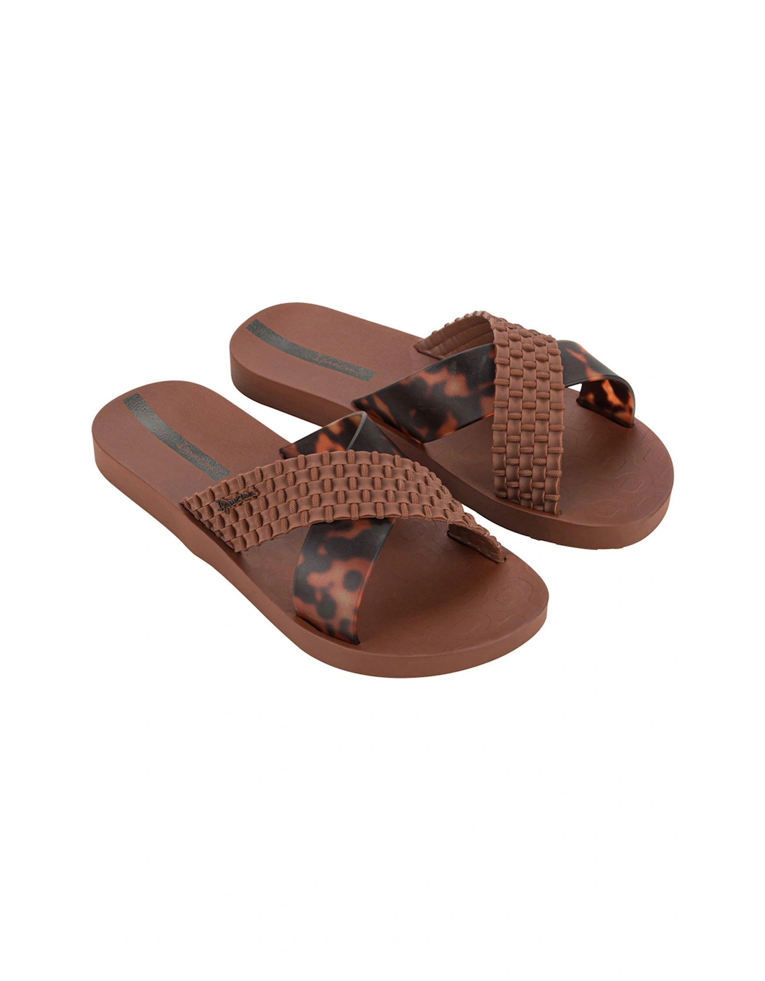 Crossover Tortoise Shell Print Slide - Brown, 2 of 1