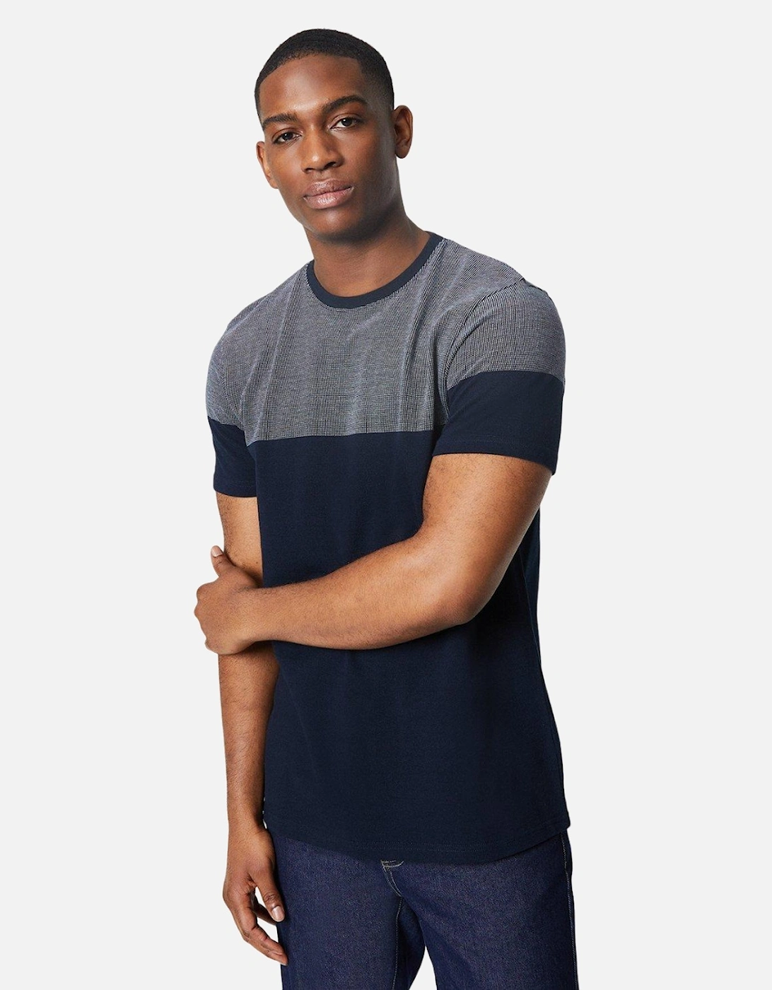 Mens Placement Textured Top, 4 of 3