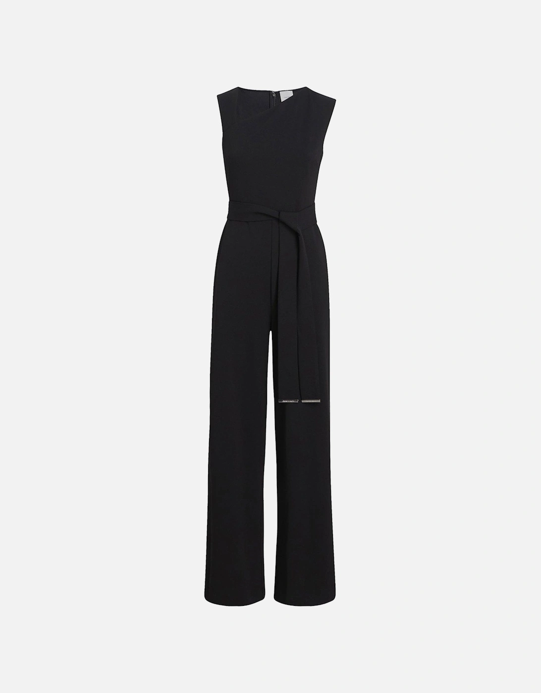 Scuba Crepe Open Back Jumpsuit - Black, 2 of 1