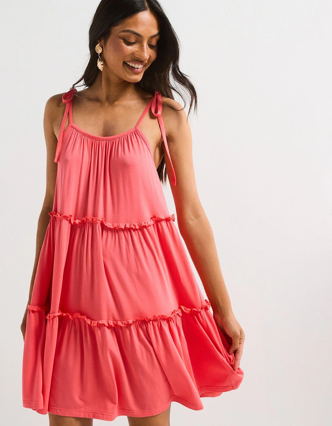 Hol Shop Tired Dress - Pink, 2 of 1