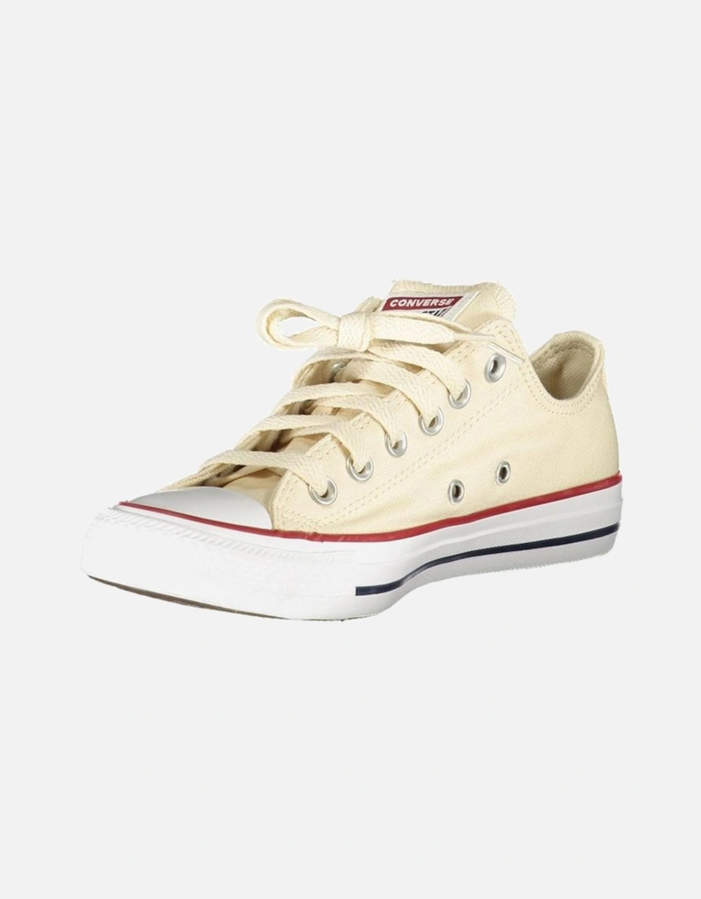 Chic Beige Contrast Detail Sneakers Women