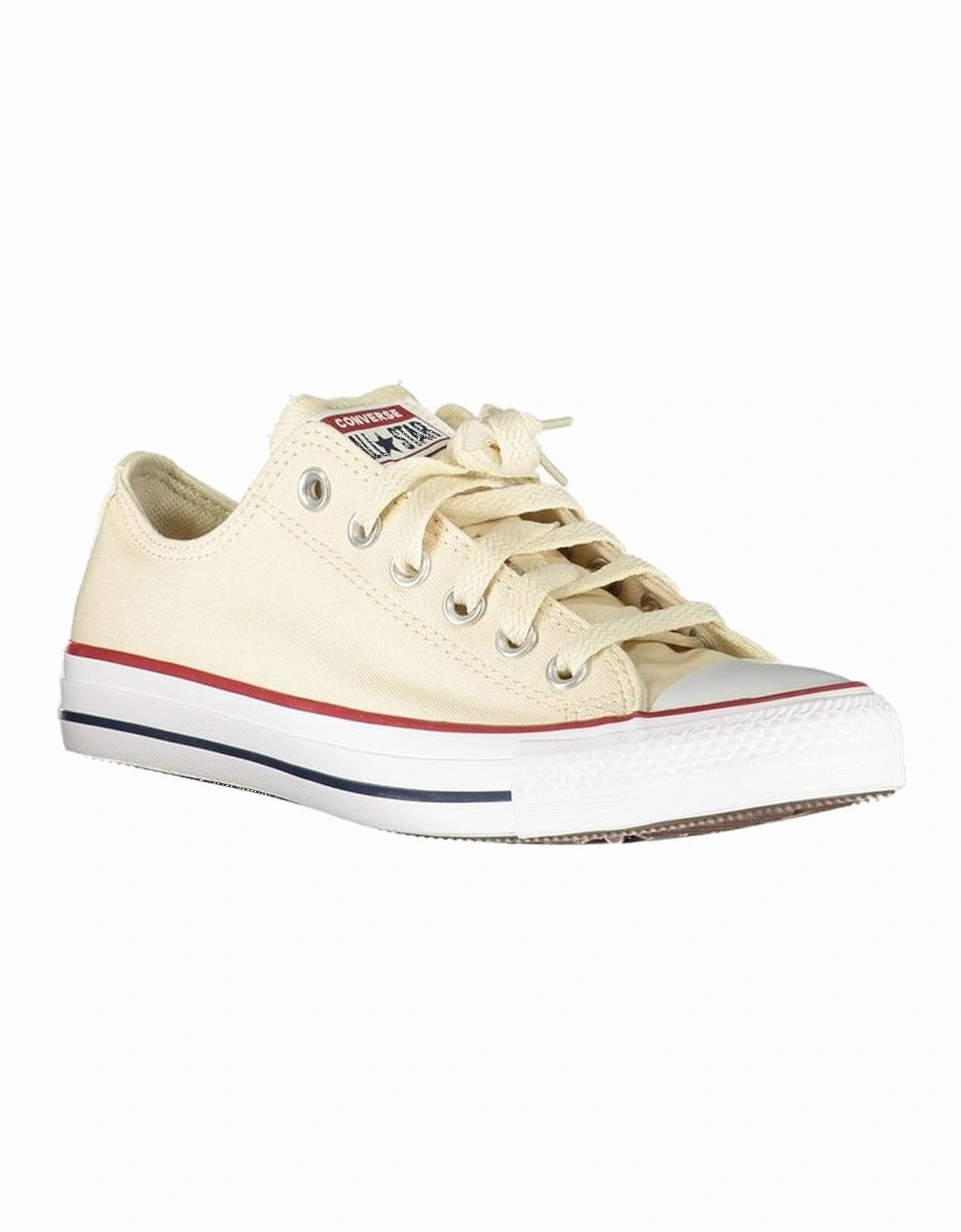 Chic Beige Contrast Detail Sneakers Women