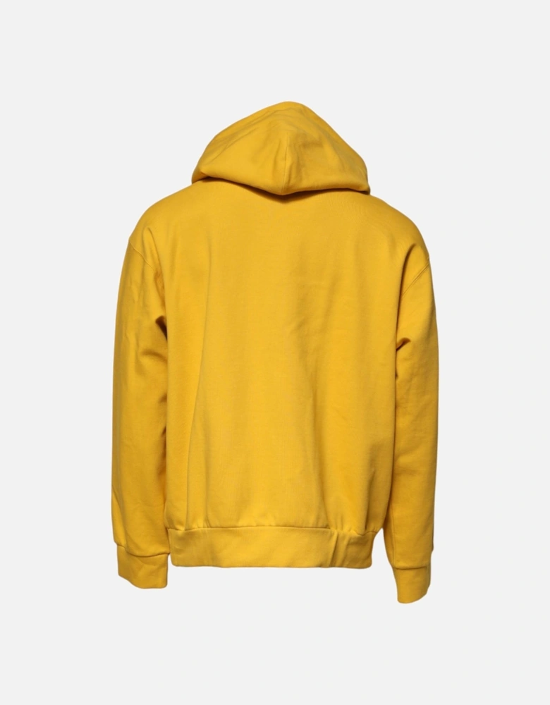Hooded Full Zip Sweatshirt with Logo Details Women - White Sweaters
