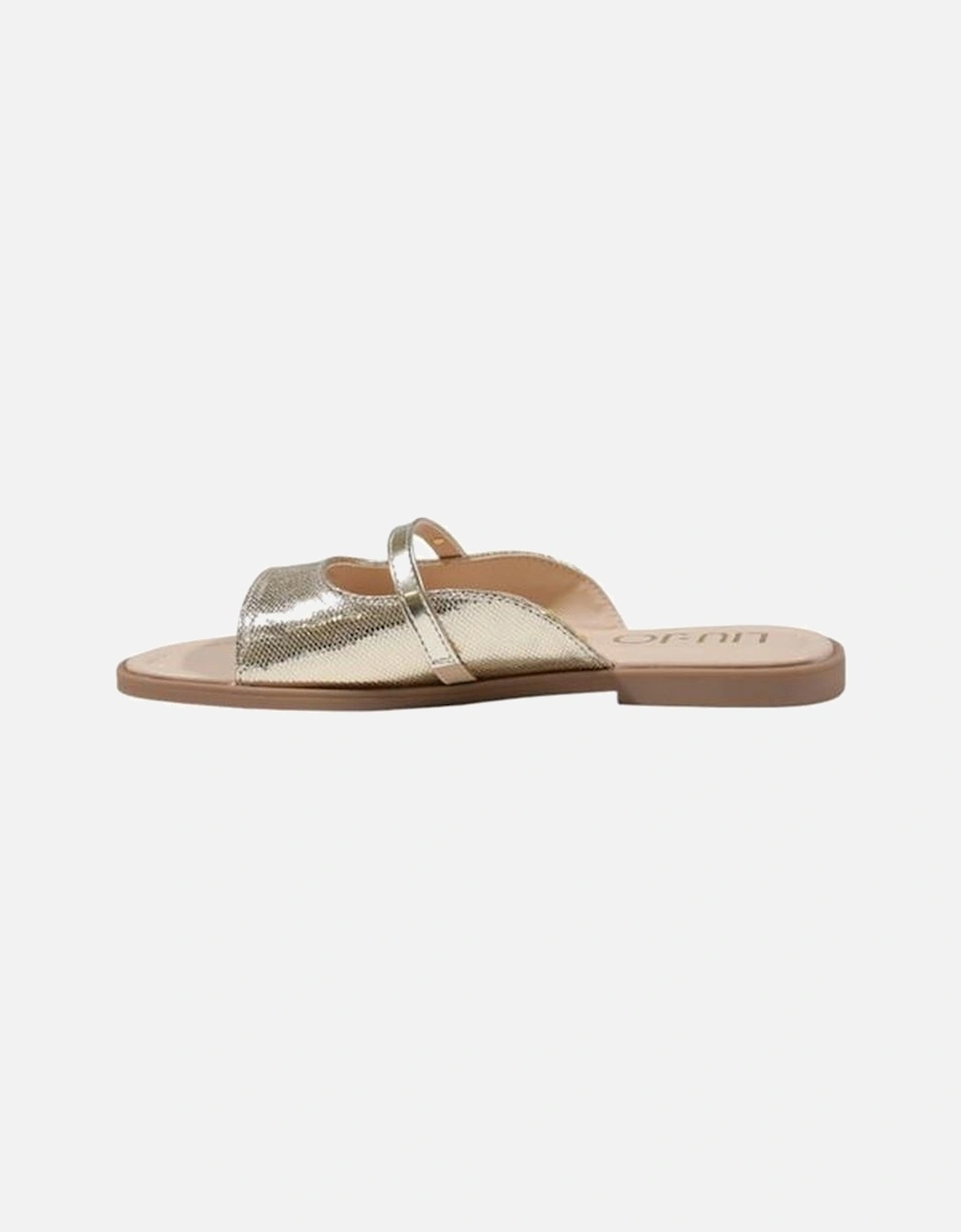 Elegant Polyurethane Sandals with Modern Design Women - Gold