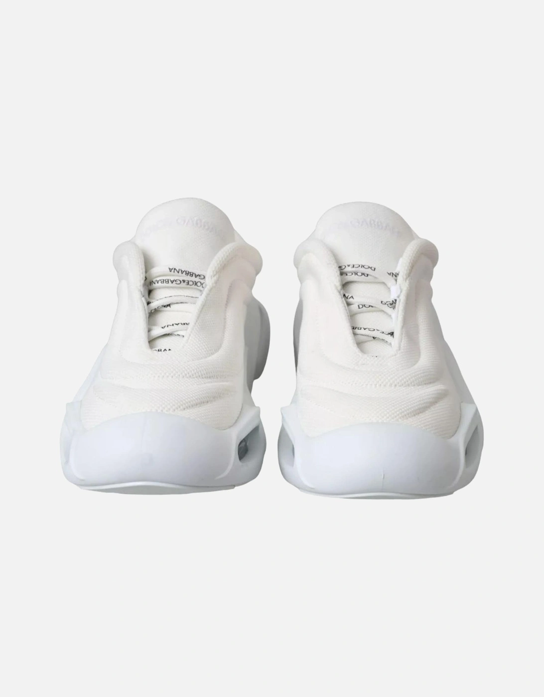 Polyester Canvas Sneakers with Air Cushioned Sole Women - White
