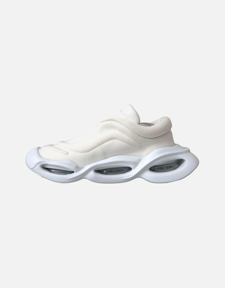 Polyester Canvas Sneakers with Air Cushioned Sole Women - White
