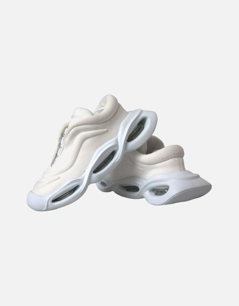 Polyester Canvas Sneakers with Air Cushioned Sole Women - White