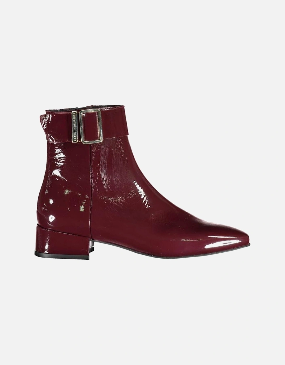 Low Heel Side Zip Boots with Contrast Sole Women - Purple, 4 of 3