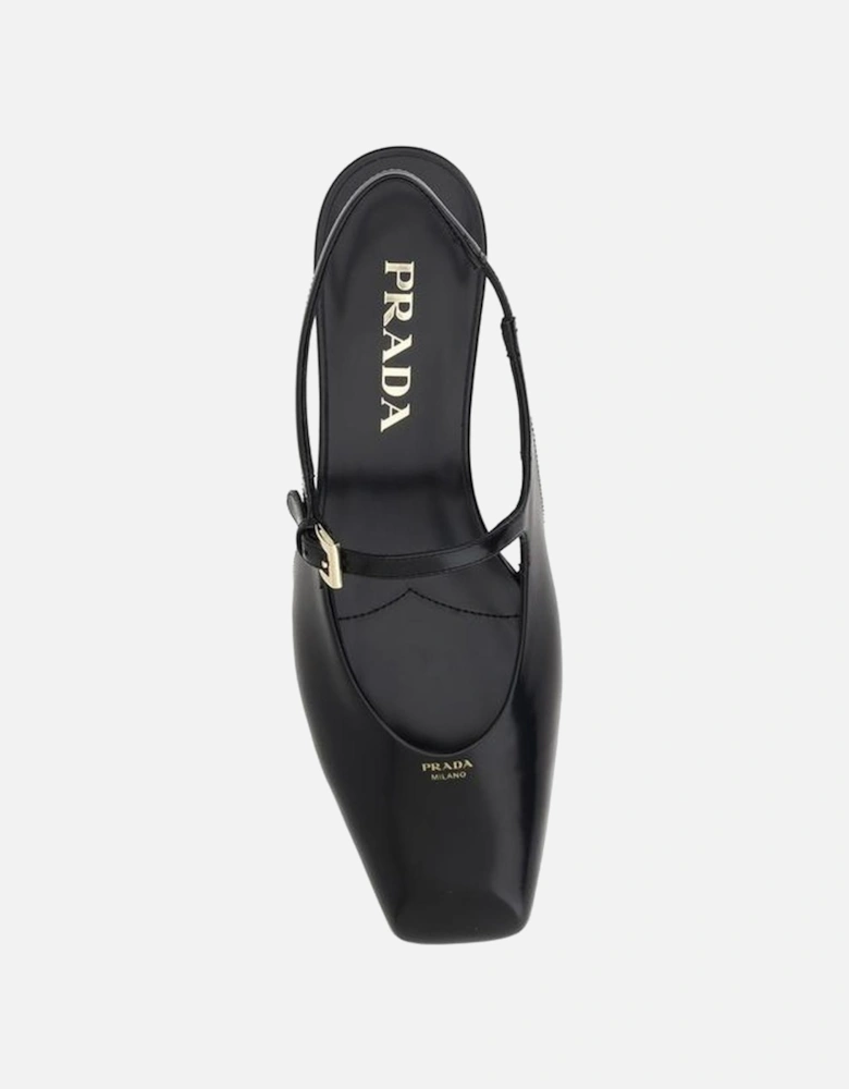 Patent Leather Slingback Decollete Pumps Women - Gold