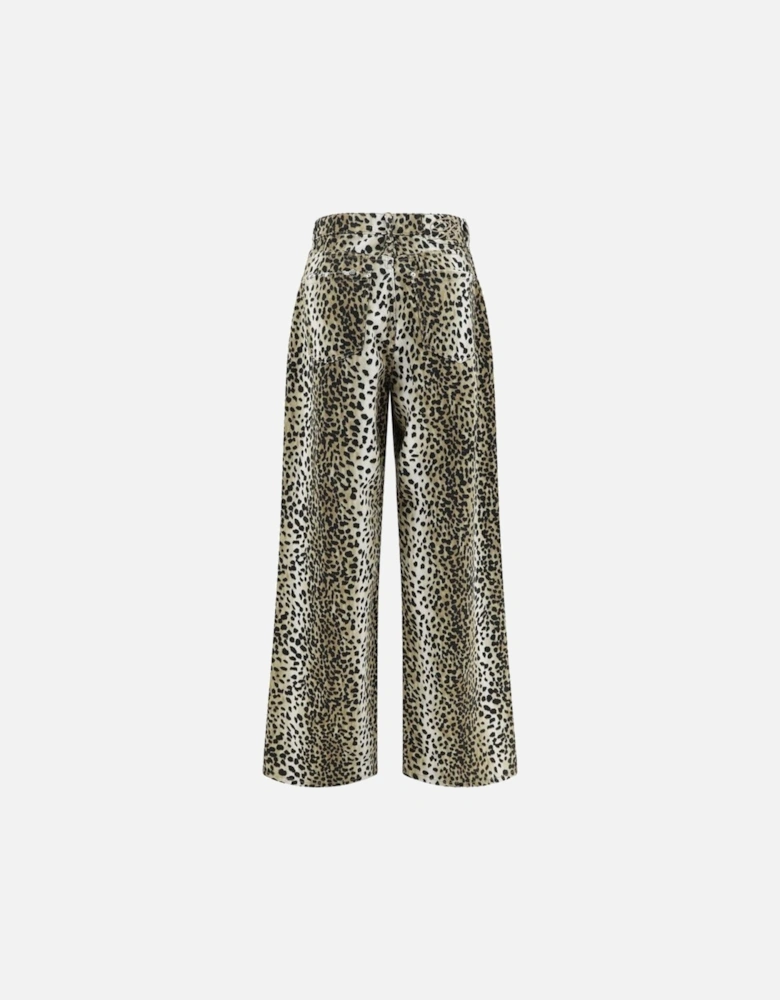 Boyfriend Jeans with Unique Pattern and Relaxed Fit Women - Multicolor