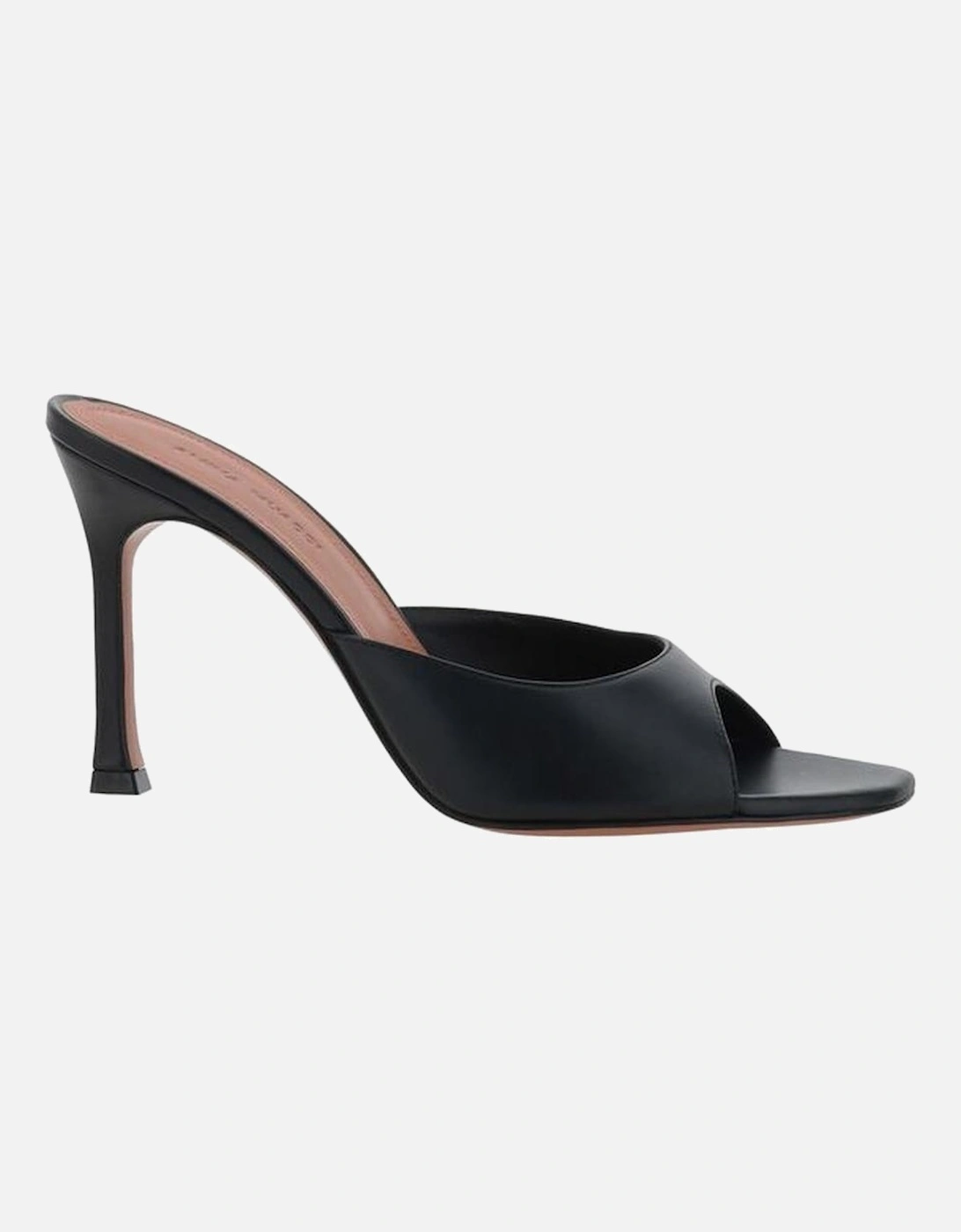 Leather Alexa Slipper Sandals with Geometric Toe Women - Black, 5 of 4