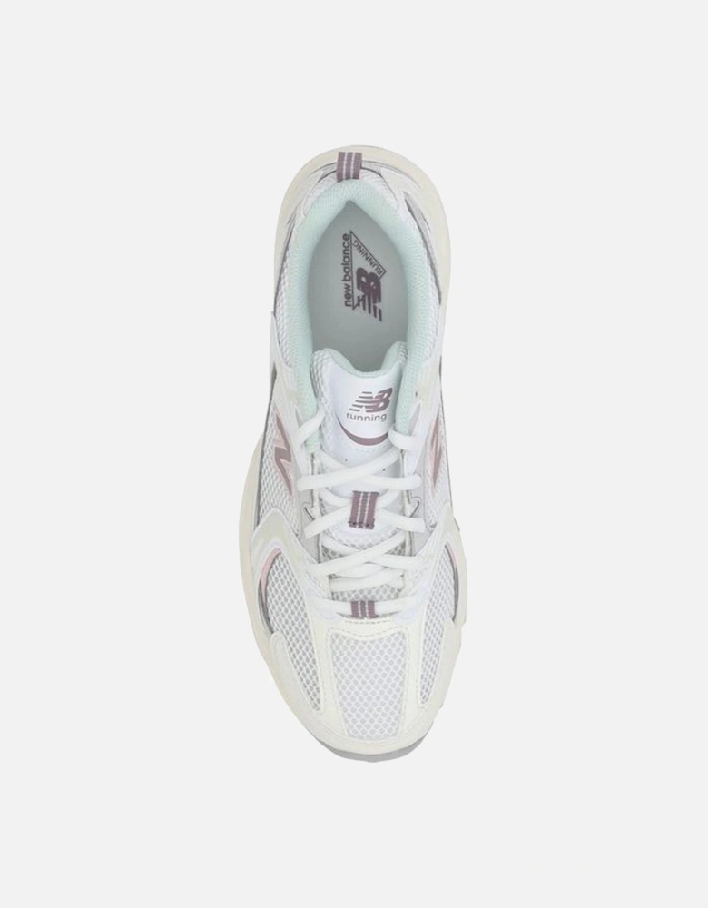 Tier 3 Mesh Leather Sneakers Women - White
