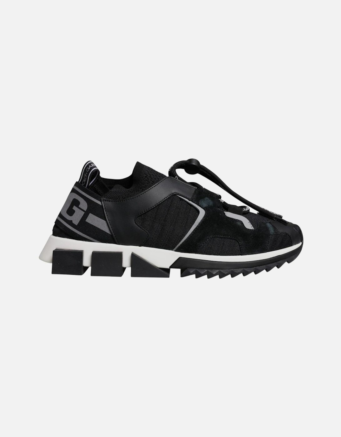 Slip-On Sorrento Sneakers with Ridged Rubber Sole Women - Black, 7 of 6