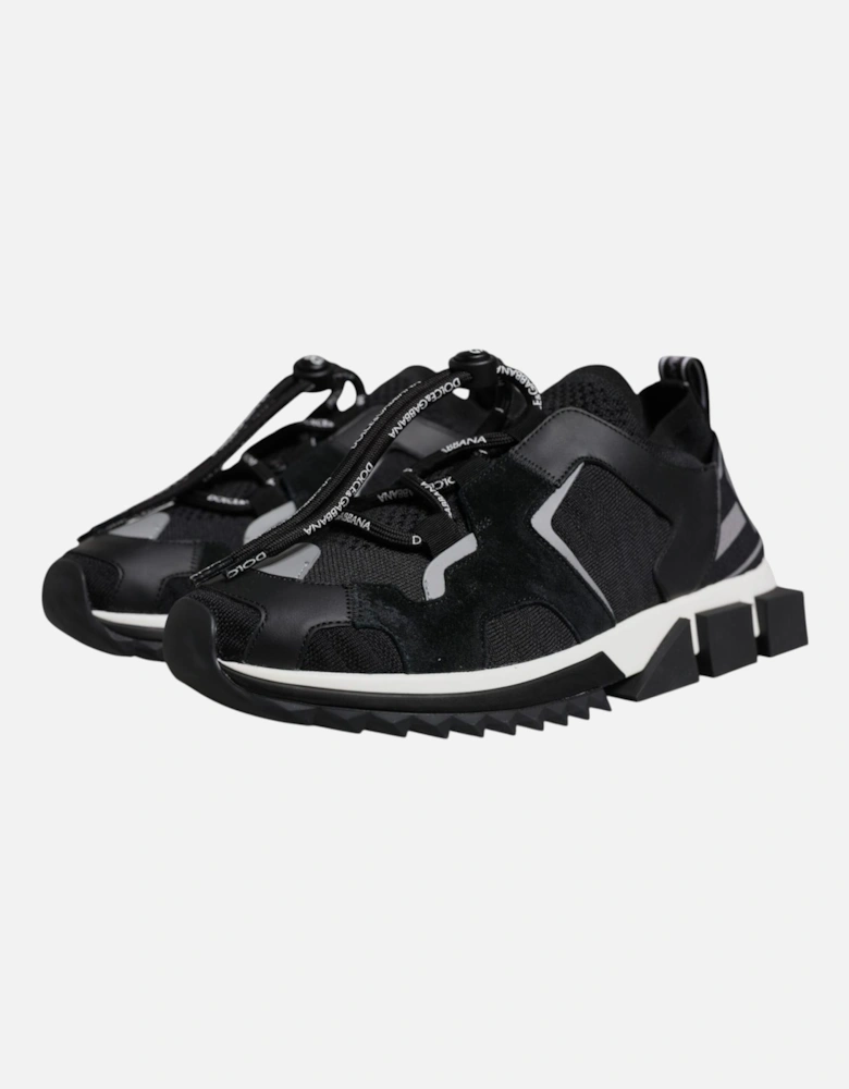 Slip-On Sorrento Sneakers with Ridged Rubber Sole Women - Black