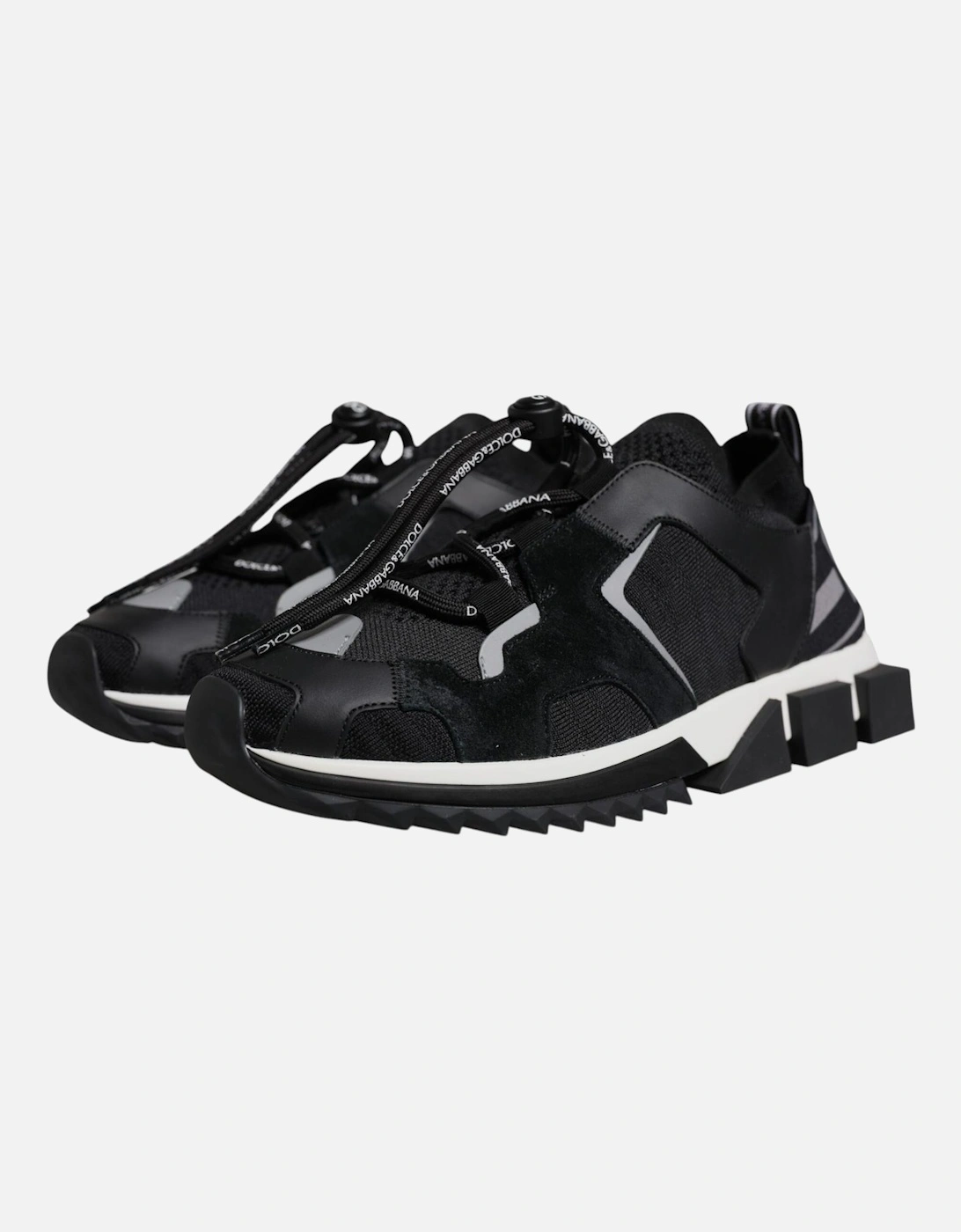 Slip-On Sorrento Sneakers with Ridged Rubber Sole Women - Black