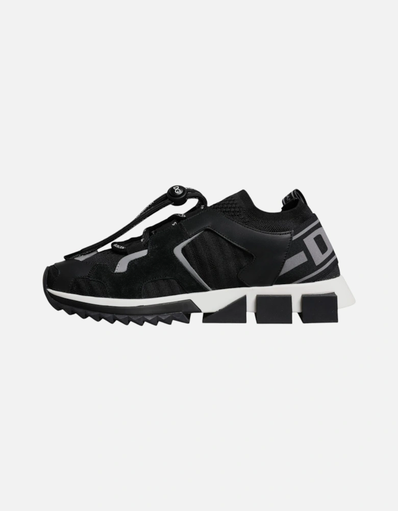 Slip-On Sorrento Sneakers with Ridged Rubber Sole Women - Black