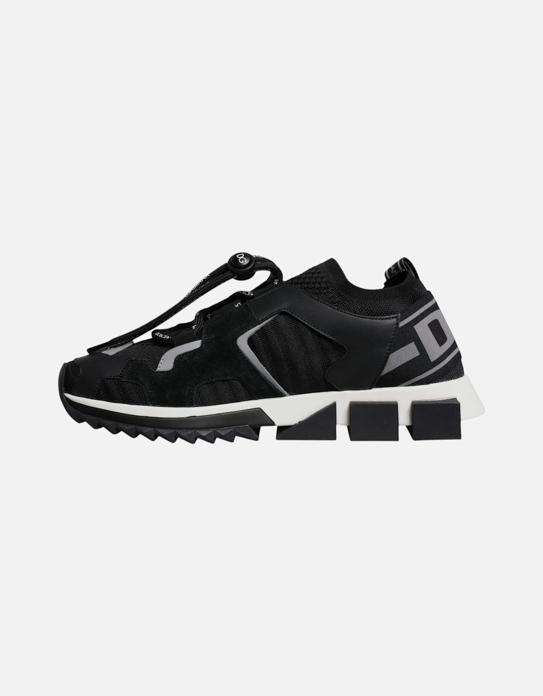Slip-On Sorrento Sneakers with Ridged Rubber Sole Women - Black