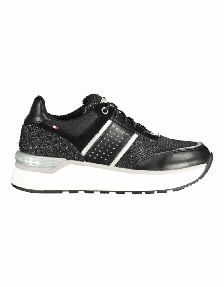 Lace-Up Sports Shoe with Contrasting Details Women - Black